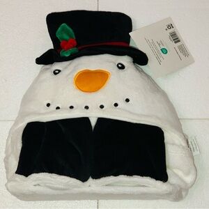 Your Zone Kids Snowman Glow in the Dark Hooded Throw 40" x 50"